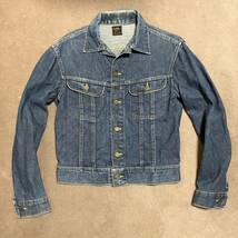 USED 70s LEE 101J DENIM JACKET MADE IN USA VINTAGE 70's リー ビンテージデニムジャケット アメリカ製 サイズ38 ヴィンテージ 送料無料_画像1