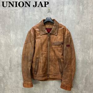 UNION JAP 牛革 レザージャケット L/W ライダースジャケット ユニオンジャップ