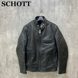 SCHOTT 641 シングルライダースジャケット 34 ショット 