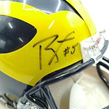 【中古】ミシガン大学 ウルヴァリンズ Wolverines #5 テイト・フォルシエ #16 デナード・ロビンソン 直筆サイン入り ヘルメット_画像6