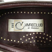 【中古】ビブレクラブ ビジネスシューズ レザー VIVRECLUB by FRIENDLY 25.5cm ブラウン メンズ_画像9