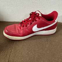 【中古品】NIKE AIR FORCE 1 RED ナイキ エア フォース 1 クロコダイル 315122-607 レッド 赤 サイズ28㎝ _画像3