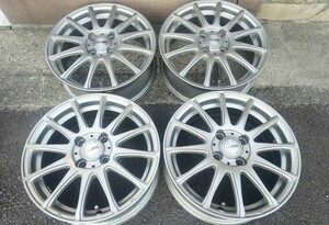 社外アルミホイールWeds ravrion 15x 6.5J +42 PCD100 4穴4本セット中古 