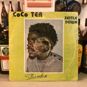 LP CoCo Tea SETTLE DOWN JA ORIGINAL 1985 DYNAMIC SOUNDS (JKT VG 落書きあり)(RECORDS VG＋)概ね良好。新春100円スタート！