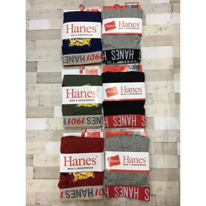 送料無料！身体に馴染む！『Ｈａｎｅｓ』綿混ボクサーブリーフ(色・柄お任せ)２枚2160円が