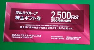 ツルハ 株主優待　ギフト券2500円＋カード セット