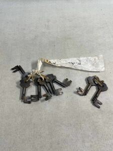 錠前　鍵　和箪笥　割鍵　未使用品　明治時代　和錠