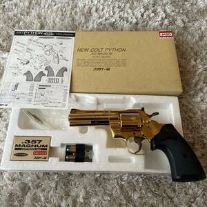 コクサイ 24K金属製モデルガン コルトパイソン .３５７マグナム 4インチ NEW COLT PYTHON　