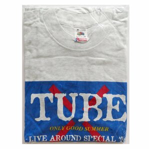 TUBE チューブ LIVE AROUND SPECIAL '96 ONLY GOOD SUMMER Tシャツ グレー 青ロゴの画像1