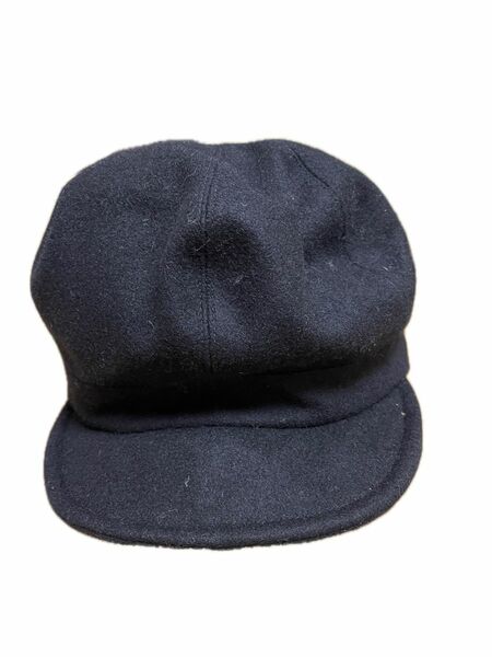 ★バーバリーブラック帽子★日本製　57cm