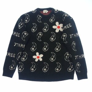 1円スタート★中古◆オリジナル ガーメント ニットセーター メンズ ブラック Lサイズ Original Garment【AFA15】