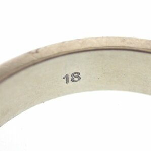中古◆グッチ 指輪 アイコンリング 750WG ホワイトゴールド サイズ18 GUCCI【AFI17】の画像4