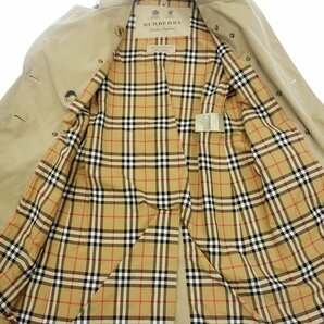 美品◆バーバリー ケンジントン トレンチコート ノバチェック レディース サイズUK6 ベージュ BURBERRY THE KENSINGTON【AFA13】の画像5