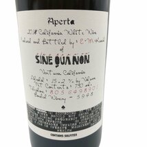 シネ クア ノン アペルタ 2018 750ml 15.2% SINE QUA NON Aperta【JJ】_画像5