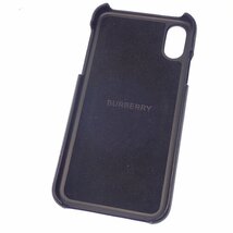 1円スタート★中古◆バーバリー iPhoneケース スマホケース 携帯 カバー ロゴ X/XS 黒 BURBERRY【AFI8】_画像2