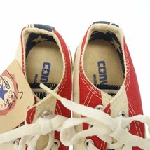 中古◆コンバース オールスター 星条旗 USA製 キッズ レッド系 ユースサイズ19㎝ CONVERSE【AFD9】_画像6