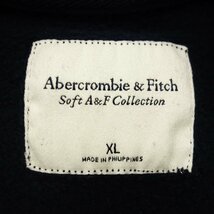 1円スタート★極美品◆アバクロンビー&フィッチ トレーナー 刺繍 ユニセックス ネイビー XL Abercrombie & Fitch【AFB25】_画像6