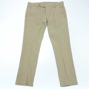 1円スタート★極美品◆アントレアミ スラックスパンツ コットンストレッチパンツ 美脚スリム メンズ ベージュ 32 ENTRE AMIS【AFB29】