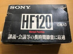 SONY 使用済みカセットテープ　HF120 9本セット