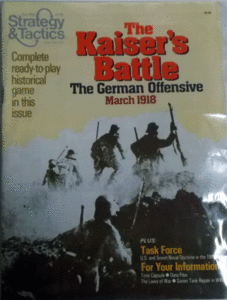 SPI/STRATEGY&TACTICS NO.83/THE KAISER'S BATTLE/新品駒未切断/日本語訳なし