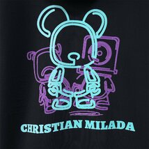 定価4万★christian milada・ミラノ発・トレーナー★コットン100％ 快適 個性 クマ・ロボット柄 オシャレ スウェット トップス XL/50サイズ_画像6