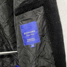 絶賛・フリースジャケット 定価8万◆Emmauela・イタリア・ミラノ発◆カシミヤ 厚手 洗練 ボア 防寒 ブルゾン 男女兼用 真冬 M/46サイズ_画像9