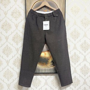 絶賛EU製＆定価5万◆UABONI*Paris*チノパン*ユアボニ*パリ発◆カシミヤ 快適 厚手 洗練 頑丈 ボトムス スウェットパンツ 紳士 XL/50サイズ