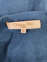 Vintage Christian Dior ヴィンテージ　クリスチャンディオール レディース　ブルー　長袖　ニット カーディガン 上着_画像3