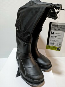 25 ダイワ (Daiwa) CB-3300 ブラック Mサイズ (25.0〜25.5) ダイワラジアルコンパクトブーツ 新品未使用 DAIWA　靴　釣具　シューズ 