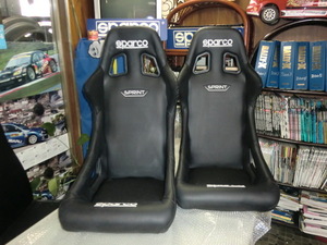 [ domestic regular goods & Manufacturers direct delivery ]SPARCO JAPAN SPRINT SKY bucket seat 2 legs set black ( imitation leather ) your order goods 