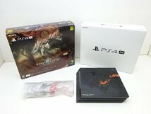 25YB●PS4 Pro PlayStation 4 Pro MONSTER HUNTER: WORLD モンスターハンターワールド LIOLAEUS EDITION SONY ソニー 中古_画像1