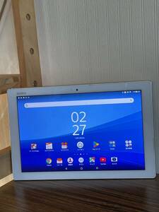 1円スタート XperiaTablet Z4 au SOT31　エクスペリア　ホワイト　 Android7.0 タブレット 本体 現状　訳あり　P38