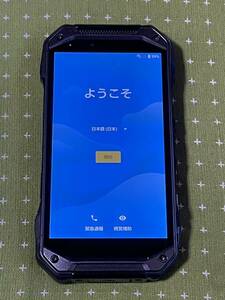 タフネススマホ☆ au SIMフリー TORQUE G04 KYV46 ブラック ※液晶ムラ、パネル浮き 訳あり Androidスマホ 防水♪ 4GB 64GB 送料無料 P25