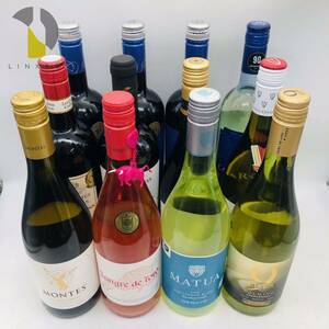 1円〜【未開栓】WINE ワイン12本セット まとめ売り 果実酒 750ml 同梱不可 CA1877