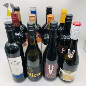 1円〜【未開栓】WINE ワイン12本セット まとめ売り 果実酒 750ml 同梱不可 CA1940