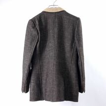 3-ZK045 アルマーニコレツィオーニ ARMANI COLLEZIONI 高級ライン ダブルフェイス ジャケット ダークブラウン/ベージュ 42 レディース_画像3