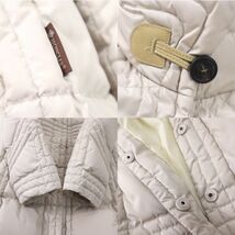 3-SL008S モンクレール MONCLER 国内正規品 ラビットファー ダウンコート アイボリー 0 レディース_画像6