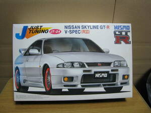 フジミ　1/24　ジャストチューニング　ニッサン　スカイライン　GT-R　Vスペック　R33　ニスモ　BBSホイール