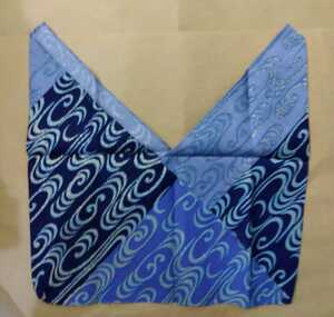  unused .. cloth bag triangle sack ... sack wave pattern 231206