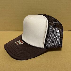 OTTO メッシュキャップ ツートン ブラウンタン BROWN ダークチョコ 茶色 ベージュ系タン オットー CAP 帽子 ミリタリー USA 無地 野球帽★