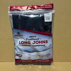 INDERA MILLS ネイビー S 紺色 サーマル 長袖Tシャツ インデラミルズ LONG JOHNS カットソー ロンT 防寒 肌着 インナー ヒート 無地