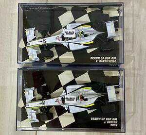 ミニチャンプス 1/43 ブラウンGP BGP001 No.22バトン&No.23バリチェロ 2台セット 2009年　PMA