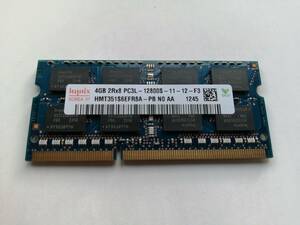 Hynix　4GB　DDR3　メモリーSD-DIMM 204ピン　PC3-12800S　1600MHｚ　ＨＭＴ３５１Ｓ6ＥＦＲ８Ａ－ＰＢ