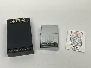 (管22978)【ZIPPO ジッポ】KINGDOM OF HAWAII COAT OF ARMS 1993年(C IX) 恐らく未使用 長期保管品