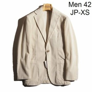 C0347P VSartorio monkey Trio V new goods corduroy tailored jacket eggshell white 42/XS corduroy jacket white autumn winter rb mks