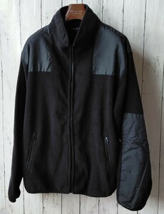 UNIQLO fleece 布帛ナイロン ブラック フルジップ L オールドユニクロ Gen2 level3 ミリタリーテイスト