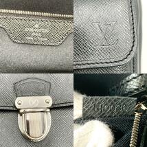 1円●極美品●LOUIS VUITTON ルイヴィトン メンズ イヴァン ボストンバッグ タイガ アルドワーズ 黒 M32502 トートバッグ 旅行鞄 大容量_画像10