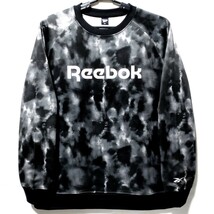 特価/未使用【サイズ=LL(XL)】Reebok/リーボック/メンズ/裏起毛/ストレッチ/ジャージ/スウェット/プルオーバー/胸囲=104~112cm/black_画像1