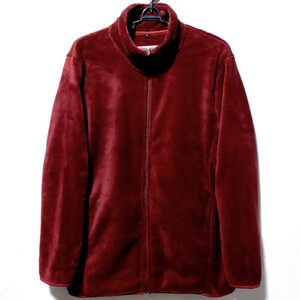 特価/未使用【サイズ=3L(2XL)】メンズ/フリース/フルジップ/ジャケット/胸囲=108～116cm/red