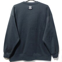 特価/未使用【サイズ=4L(3XL)】英字+フォトプリント/メンズ/裏起毛/スウェット/トレーナー/胸囲=110～118cm/charcoal_画像4